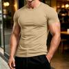 Men's Fashion Cotton Neck Short Sleeve T-Shirt for Everyday Casual Wear