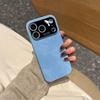 Applicable to Apple 17proMax mobile phone case denim cloth pattern iPhone16 large window new all-inclusive 15 protective case