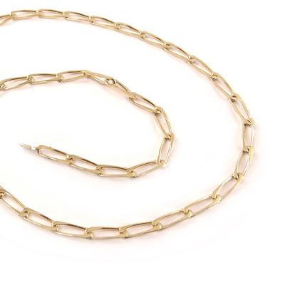 [C6331] - Gold Plated 'Diamond Horse' Necklace Chain 50 Cm 4.2 Mm