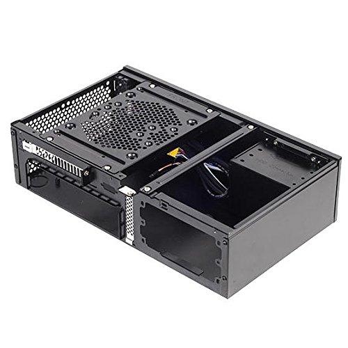 SilverStone Milo Series Mini-ITX HTPC Case SST-ML05B (Black) - Space-Saving and Expandable