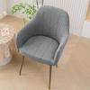 Anti-Scratch Design Dining Chair Slipcover Stretch Fabric Curved Chair Cover  For Kitchen Chairs