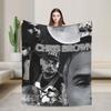 Warm Blanket Travel Chris Brown Breezy Bowl XX Bedding Throws  Flannel Bedspread For Outdoor Novelty Sofa Bed Cover