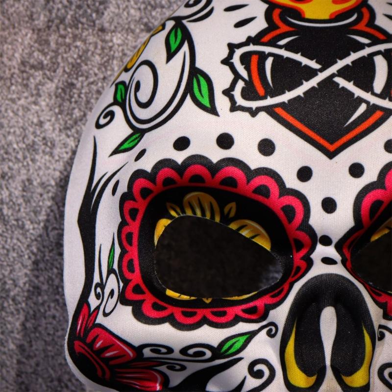 Realistic Skeleton Print EVA Party Mask Lightweight Face Cover Practical Design For Halloween Costume Cosplay Event