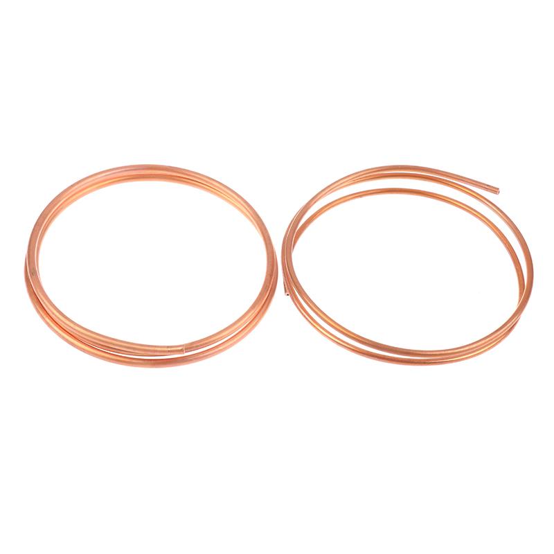 1Meter Copper Soft Copper Tube Coil Od 1.6~5.0Mm Id 0.5~1.0Mm Pure Coppers Wire Pipe Airs Conditioner Cooling Diy Crafts
