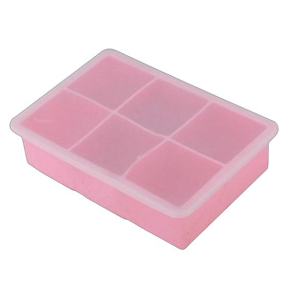 Silicone Ice Cube Tray with Lid 4/6/8 Cavities Easy Release Summer Refrigerator Cocktail Whiskey Ice Maker Press Mold Kitchen Supplies