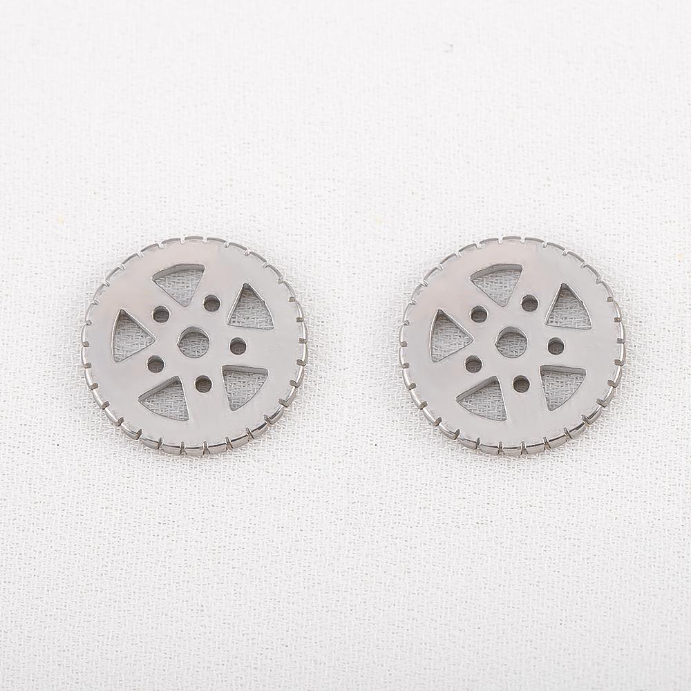 15pcs Stainless Steel Mechanical Steampunk Cogs Gears Clock Hour Hand Pendant Necklaces Bracelets Charm DIY Jewelry Making Decro