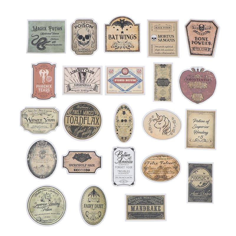 50Pcs Potion Label Cartoon Stickers Suitcase Guitar Laptop Skateboard Sticker