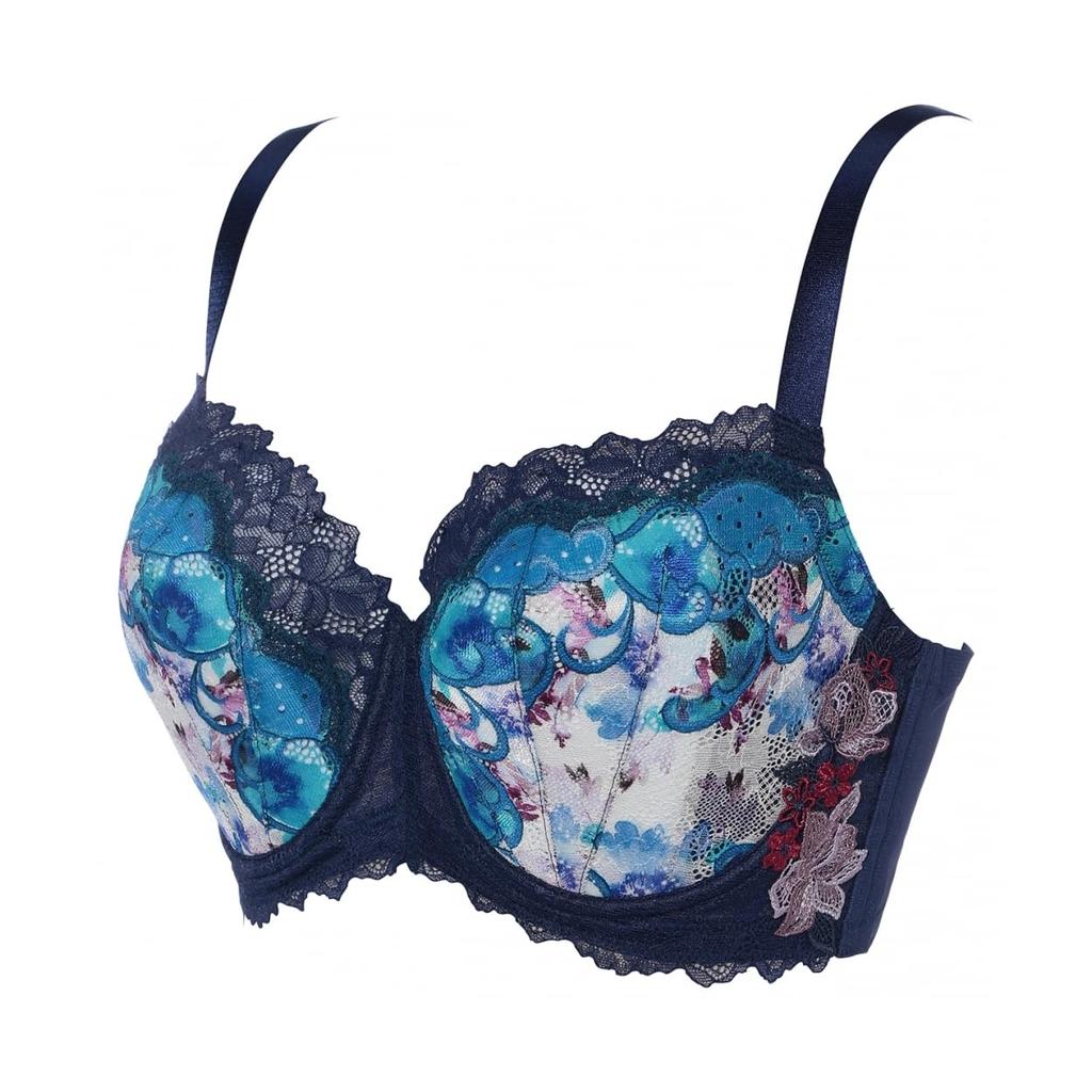 Red Label by Triumph 0120 Bra M008 Size G65 (Unpadded) (Blue)