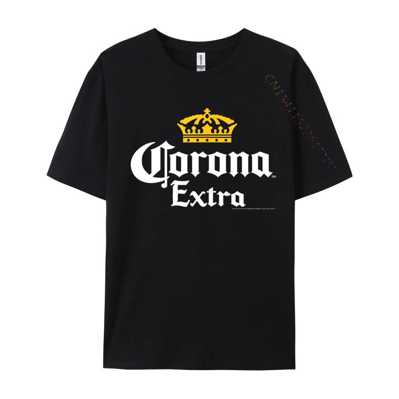Officially Licensed Corona Gold Crown Rife Mens T Shirt Cool Camisa Luxury Designer T-Shirts Pure Cotton