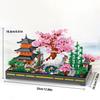 2805Pc Zen Forest Garden Building Blocks Flower Tree Chinese Ancient Architecture Educational Puzzle Kids Toys Ornament Gifts