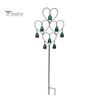 Unique Garden Art Vintage Metal Stakes, Heart Shaped Wind Chimes Stake Decor, Whimsical Lawn Sculptures Rustproof Gardens Stakes for Outdoor