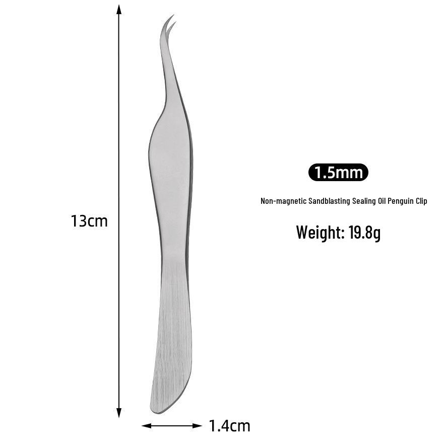 

Non-Magnetic Heat-Treated Precision Eyelash Tweezers for Lash Artists - Chinese Curved for Grafting, Blooming, and Separating.