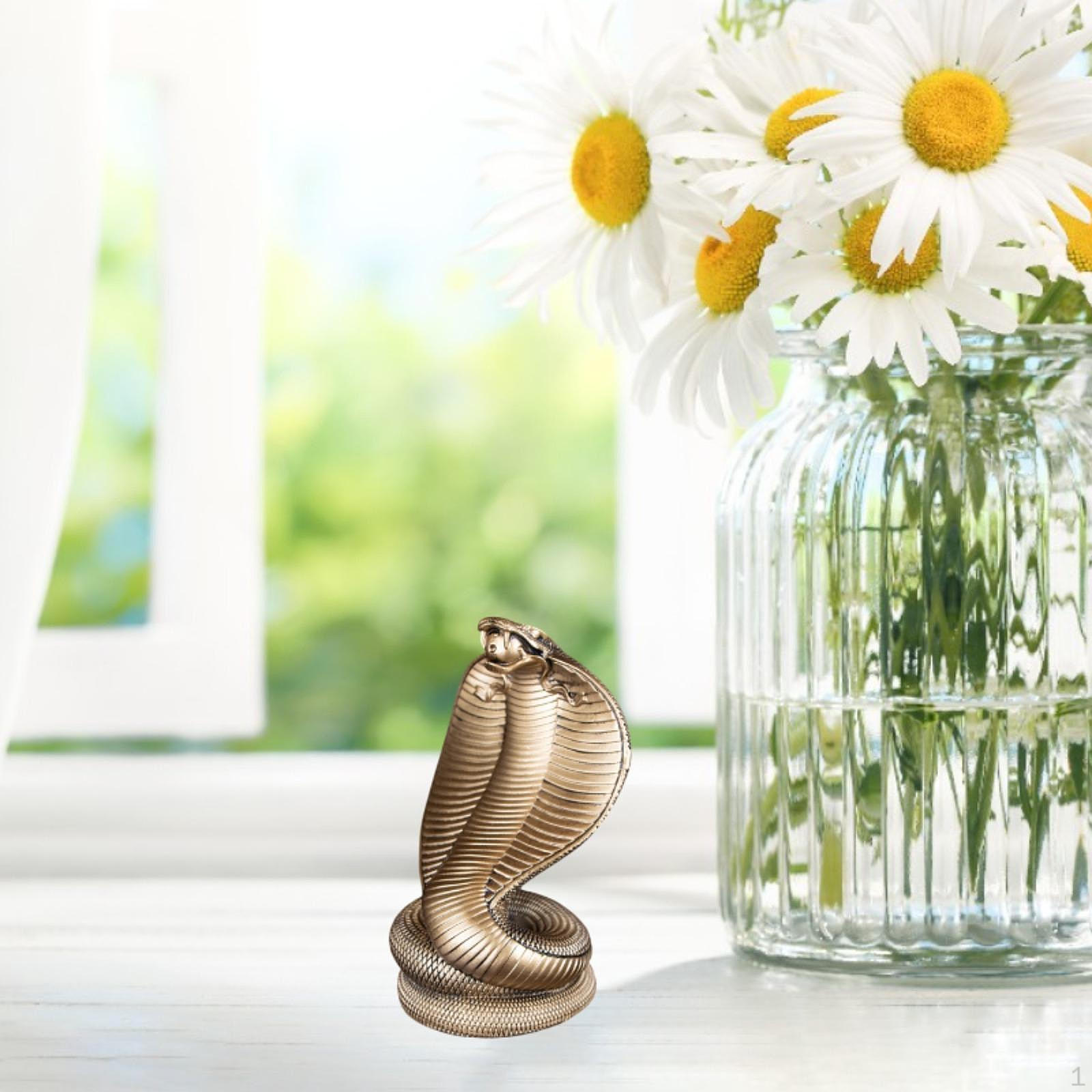 

Фигурка змеи для домашнего декора и подарков Bronze S