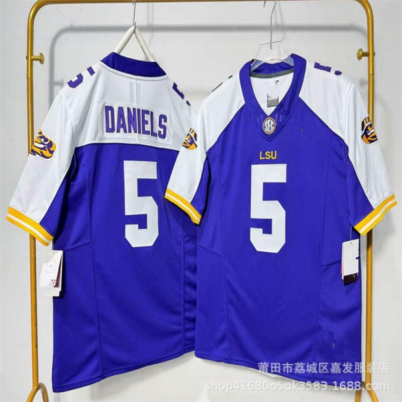 LSU Tigers NCAA College Football Practice Jersey Mens Cotton Sportswear Rugby Fan Wear Fall