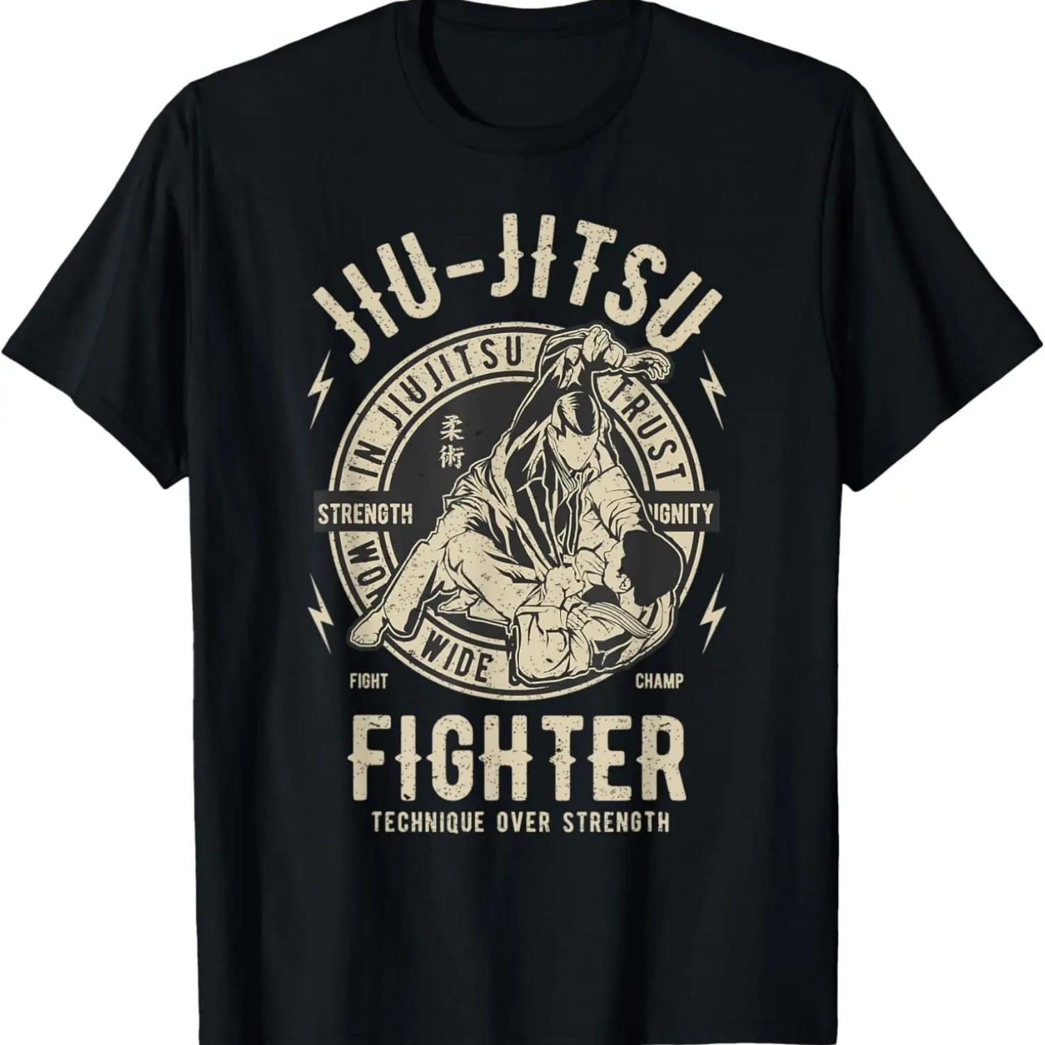 Футболка Джиу-джитсу Футболка BJJ Футболка Бразильское Джиу-джитсу XXXXXL чёрный