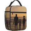 Personalisierte Tragetaschen mit Ihrem Bild, Text, Logo, Lunchtasche, tragbare isolierte Lunchbox für Schule, Picknick, Büro, Reise