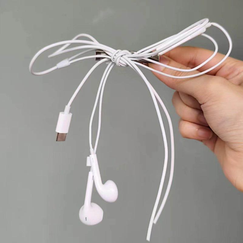 Funky Y2K Headphone Wire Bow Hair Clips Retro Style for Teen Fashion