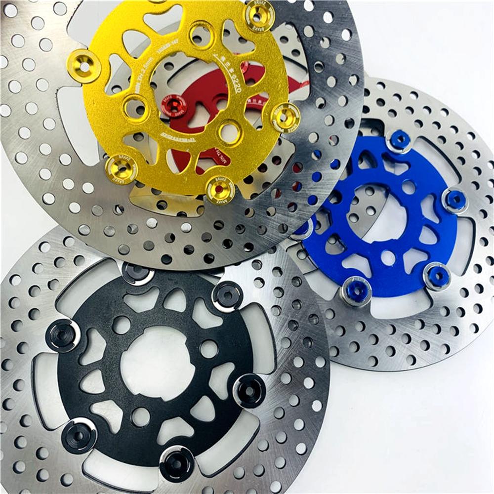 Motorrad E-Bike Universal CNC 3 Löcher 220mm*57mm Schwimmende Scheibenbremsscheibe Für Honda Yamaha Cygnus-Z Rsz Jog Force Niu Roller