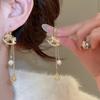 Copper Zircon New Year Horse Earrings Cartoon Horse Horse Mascot Drop Earrings  Party