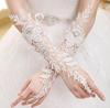 Bridal Long Gloves Lace Fingerless Gloves Flower Accessories Wedding Hook Fingers Elegant Look Thin and Beautiful Gloves