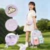 Schoolbag kindergarten schoolbag cartoon color matching middle and large class baby schoolbag preschool children backpack children's schoolbag