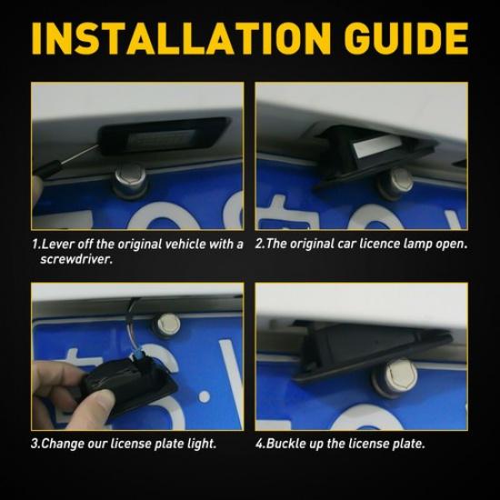 2X License For Plate LED Light Toyota Camry 2002-2011 2004-2010 Toyota Sienna