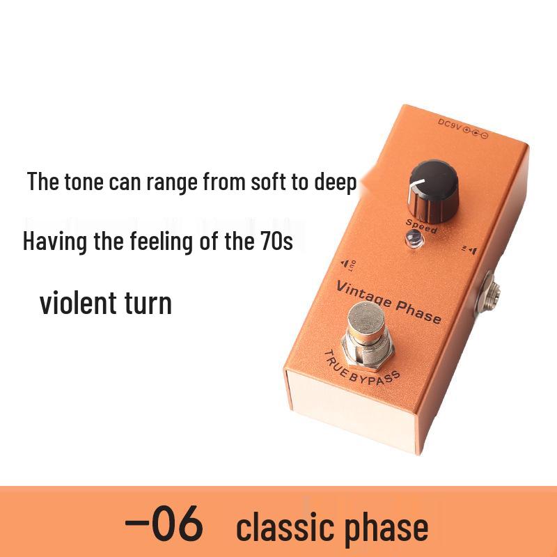 Kompaktný profesionálny elektrický gitarový efektový pedál - Skreslenie, Overdrive, Delay, Chorus, Tremolo