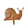 Schnecken-Ornamente Gartenstecker-Silhouetten Erdspieß Wetterbeständiges Eisen Retro Verwitterte Textur Figuren für Hof und Terrasse