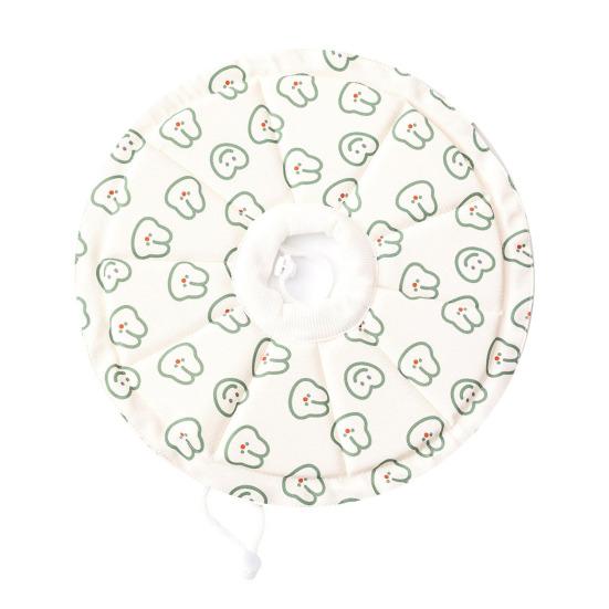 Padded Cat Cone Collar Adjustable Drawstring Pet Recovery Collar Soft Fabric Dog Cone Prevents Licking Biting Wound for Cats And Dogs