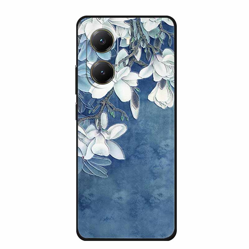 For Xiaomi POCO X7 Pro Case X7Pro 3D Relief Emboss Flowers Black Silicone Soft Back Cover Case For Redmi Turbo 4 Case Turbo4 Bag