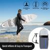 Inflatable Paddle Board 10.5 Foot Length PVC Stable Inflatable Stand Up Paddle Board for Youth and Adult