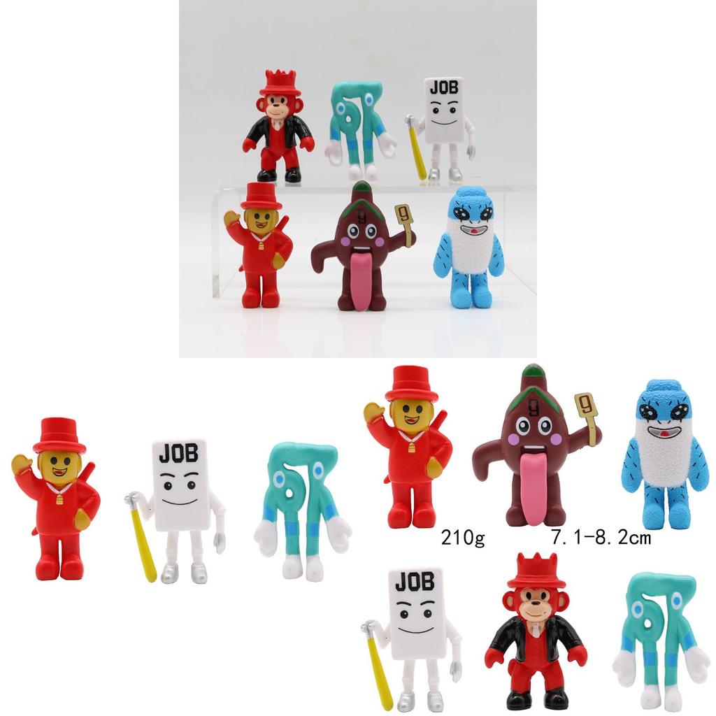 Steal A Brainrot Pvc Collectible Figure Set With Cartoon Game Characters For Fans And Collectors