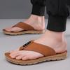 Fashion New Men's Breathable Mesh Slip-On Flip Flops Comfortable Beach Slippers Luxury Brand Male Flats Sole for Summer Outdoor Shoes