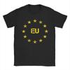 Streetwear T Shirt Summer the Official Flag of the EU Europe Popular T Shirts Cotton Tshirt for Man Y2K Funny Short Sleeve Tees