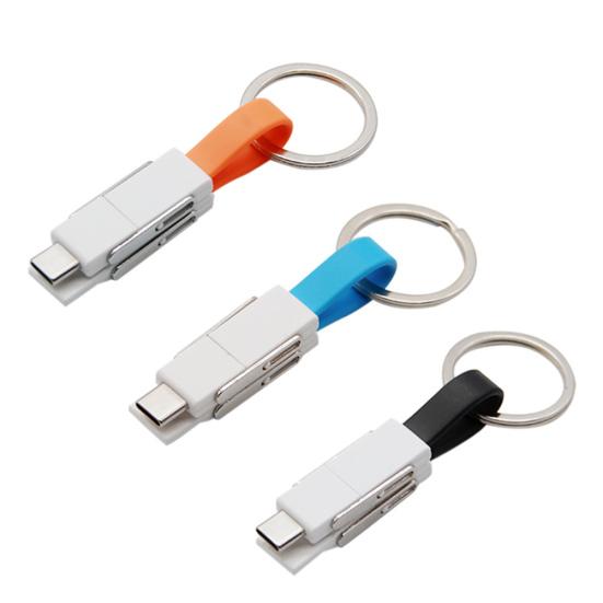 4 in 1 USB Dual Typ-C Magnetisches Micro Lade-Datenkabel für iPhone