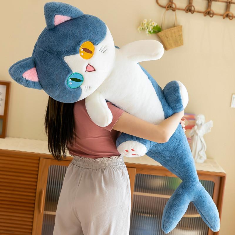 Cat Shark Plush Pillow Toy Soft Filled Doll Stuffed Animal Cozy Home Gift Decor