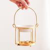 Decorative Handheld Essential Oil Burners Aromatherapies Scent Diffuser Tealight Holder with Handle for Meditations Room