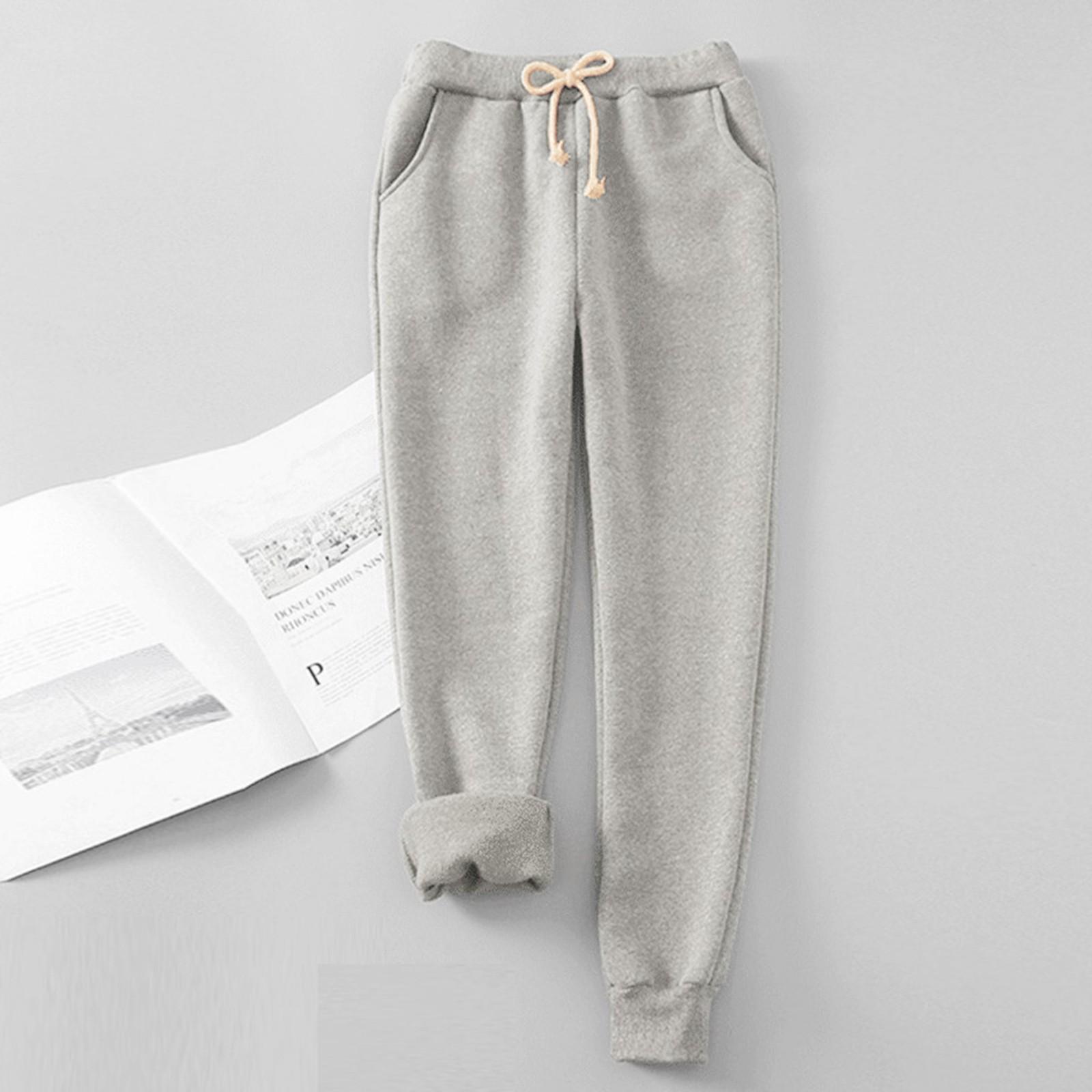 

Новые женские зимние однотонные флисовые брюки большого размера Wei, повседневные леггинсы Harun XL