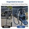 Trailer Towing Chain Organizer with 7 Way Plug Holder, Heavy Duty RV Tongue Jack Accessories Fit for 2  and 2 ¼