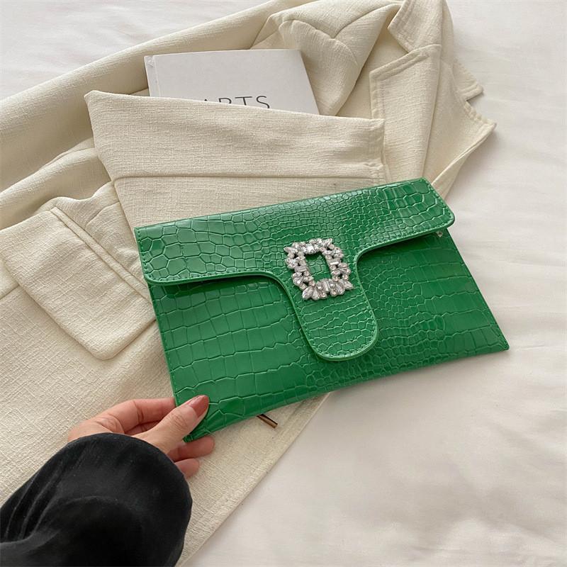 Chic Stylish Women s Handbag With Unique Personality And Modern Minimalist Design зелёный