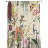 Květiny Ptáci Motýl Retro styl Tyl Průsvitné Okenní Závěsy do obývacího pokoje Ložnice Moderní Voál Závěsy Organza Závěsy