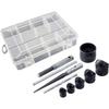 HOZAN Chassis Punch Set with Manual Easy hole Suitable for aluminum plates up to thick and steel plates up to Ideal for thin Reamer, Puncher.