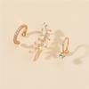 Bohemian No Piercing Crystal Rhinestone Ear Cuff Wrap Stud Clip Earrings For Women Girl Trendy Earrings Jewelry Bijoux