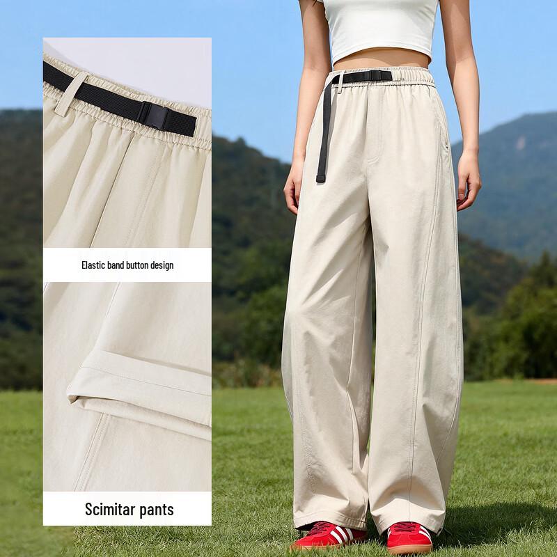 Baleno Men's American Retro Wide-Leg Cargo Pants