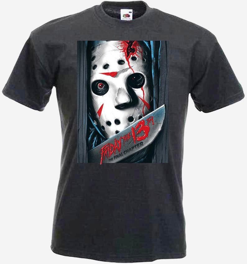 

26 Friday The 13th V11 T Shirt Graphite Movie Poster All Sizes S-5XL Unisex T-Shirt S разноцветный