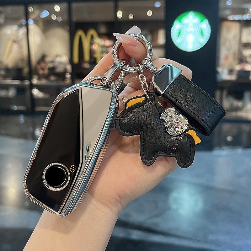 New TPU Car Key Case Cover Shell Fob For BMW 7 i7 X7 X1 G07 LCI iX I20 U11 Series G70 G09 XM U06 G81 M3 2023 Protector Keyless