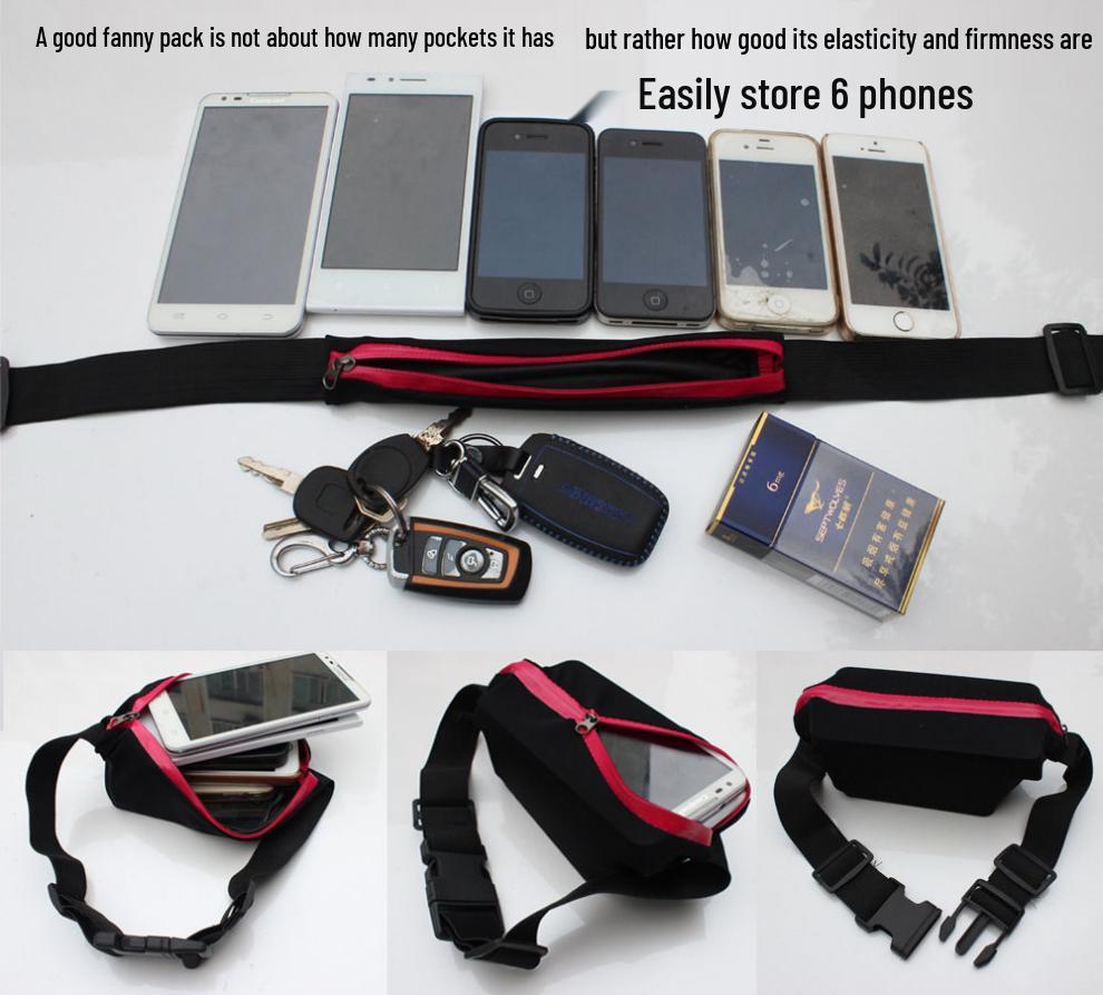 Lauf-Hüfttasche - Wasserdicht, Unisex, Unsichtige kleine Tasche für Telefone und Outdoor-Ausrüstung