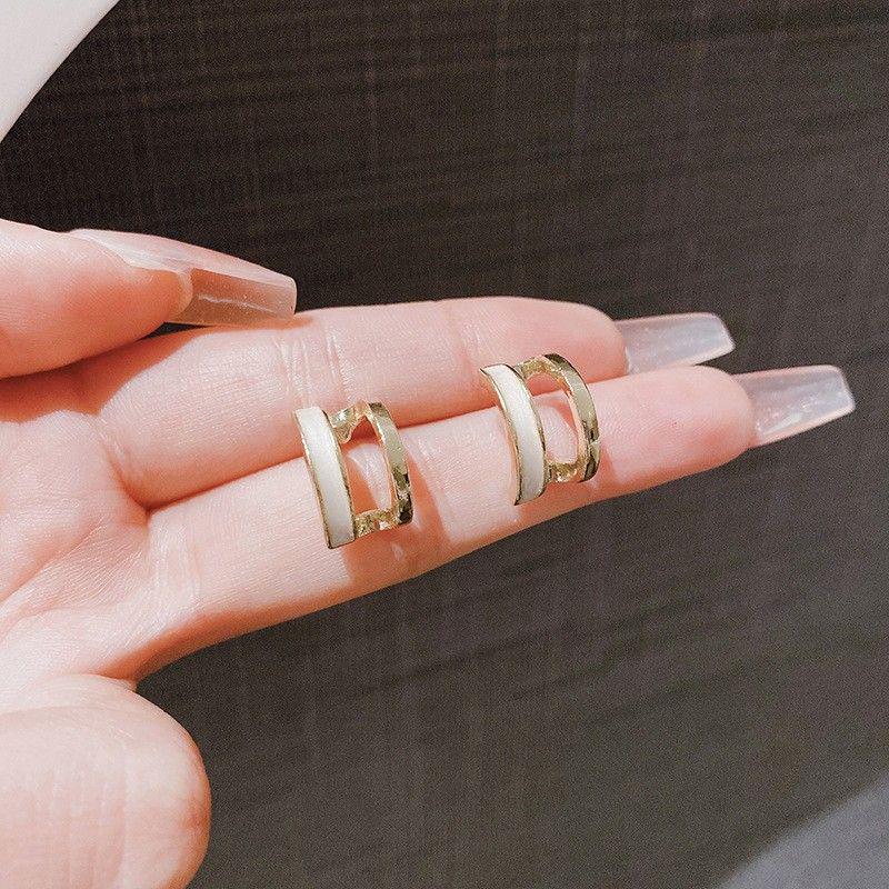 Elegant High-End Geometric Square Earrings for Women