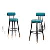 Nordic Modern High Backrest Bar Stool for Home & Coffee Shop