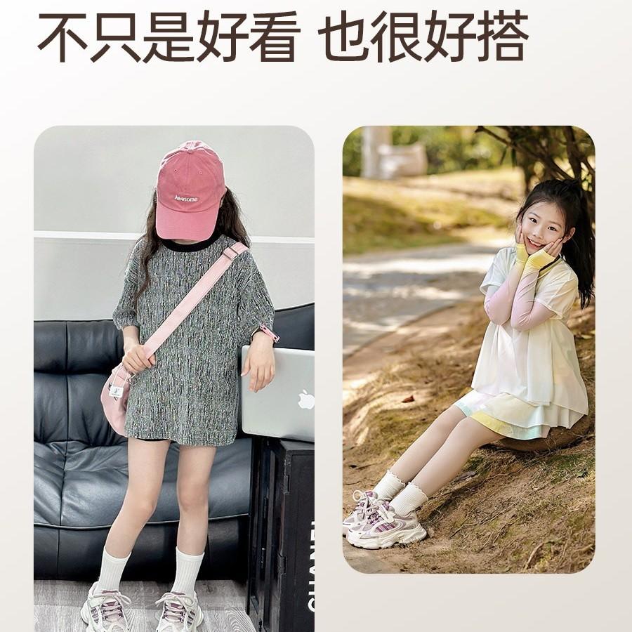 Girls' sneakers 2025 new summer children's shoes summer thin mesh shoes girls breathable single mesh dad shoes